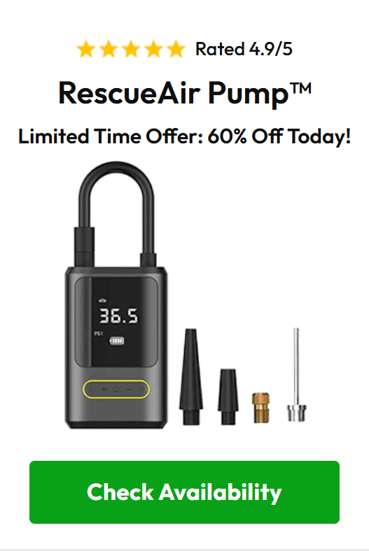 Rescue Air Pump pricing and bundle availability chart