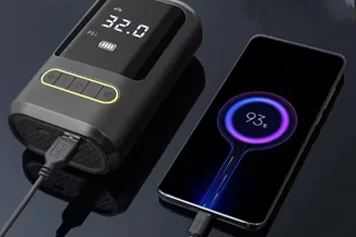Rescue Air Pump USB-C rechargeable battery with 40-minute runtime